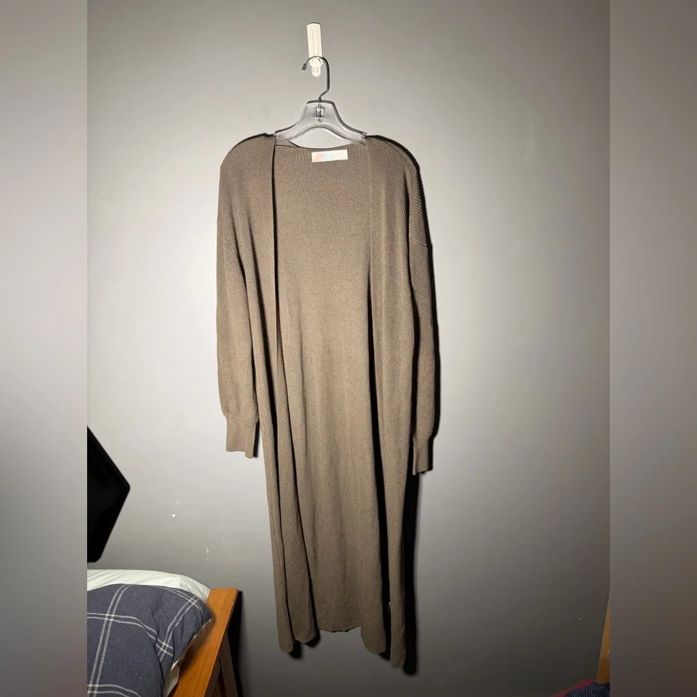 Free People Beach Living in This Sweater Long Duster Cardigan Size Small